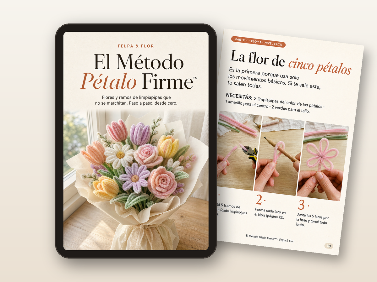 tablet con la tapa de El Método Pétalo Firme